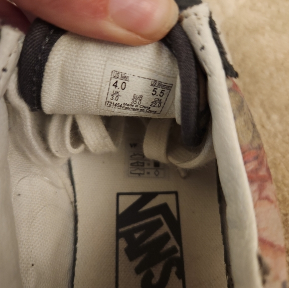 VANS Old Skool Trainers Moody Floral Lace Up Shoes Gray Suede Womens 5.5 Men's 4 - Picture 3 of 7